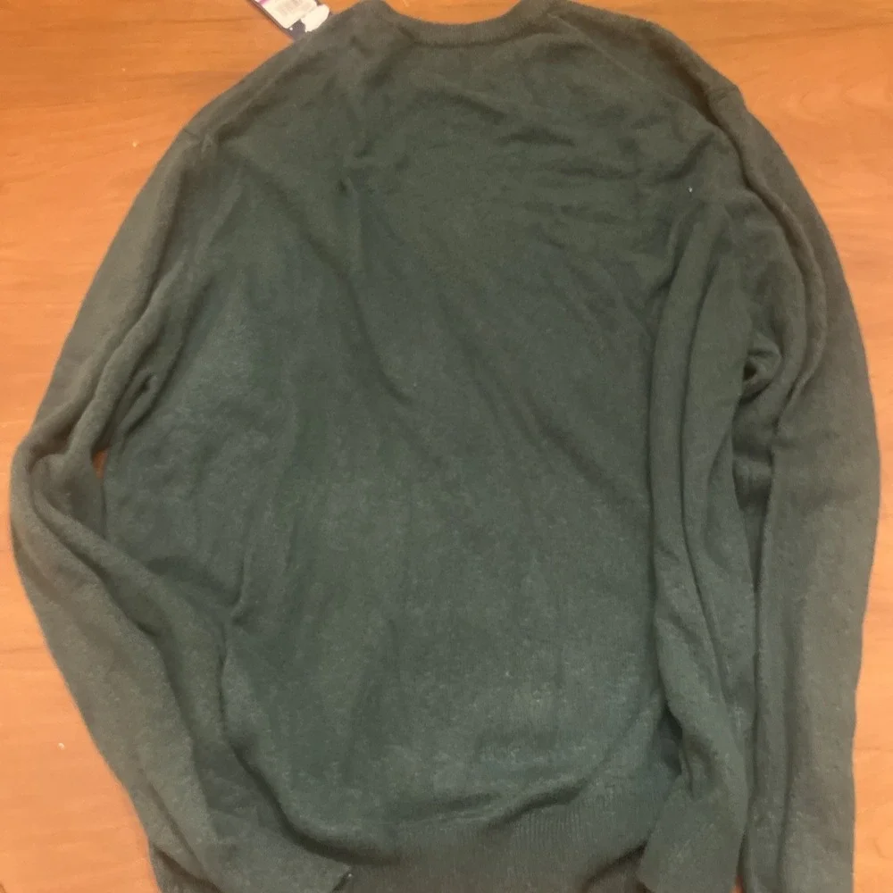 Izod Men's Rainforest Green Stripe Sweater Size XXL Cotton And Polyester Blend